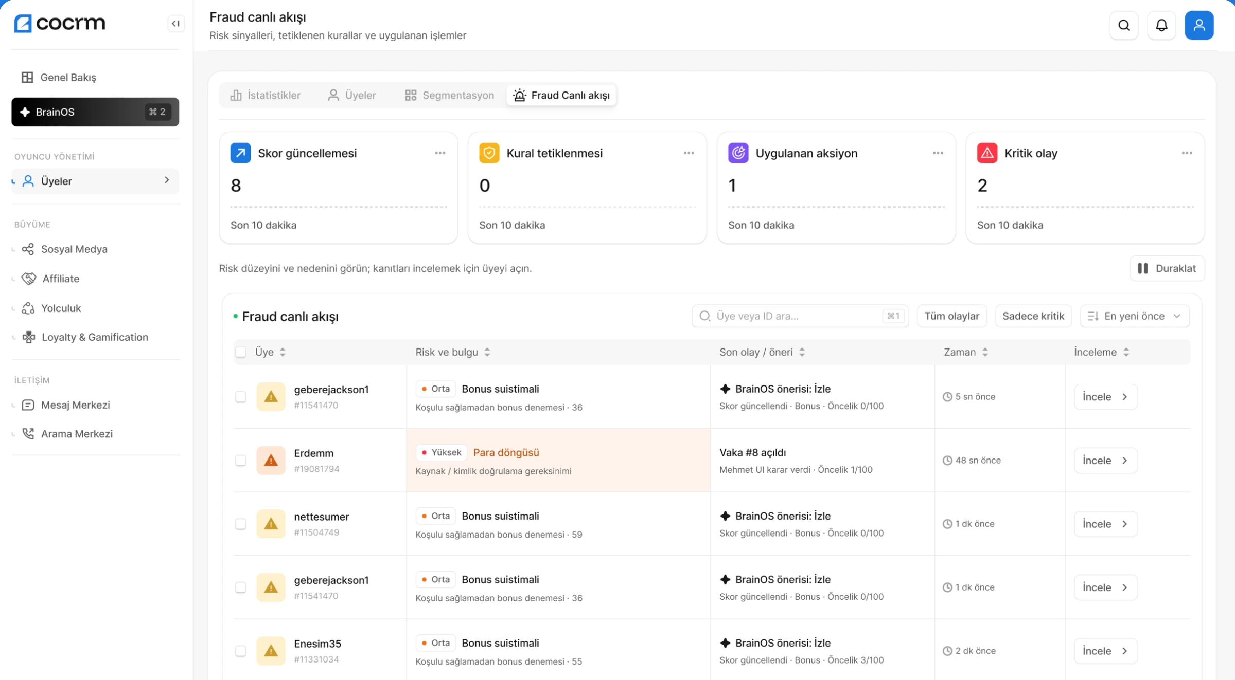 Risk & Fraud Automation